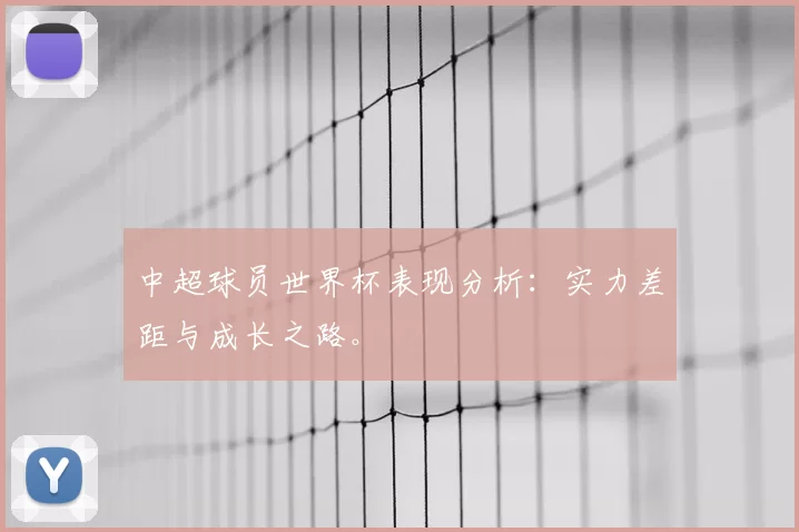 中超球员世界杯表现分析：实力差距与成长之路。