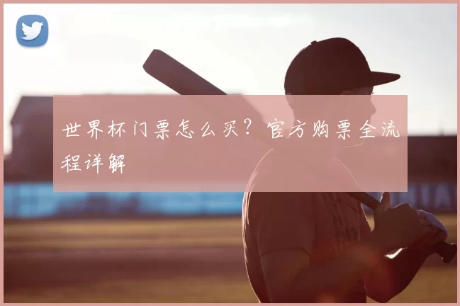 世界杯门票怎么买？官方购票全流程详解