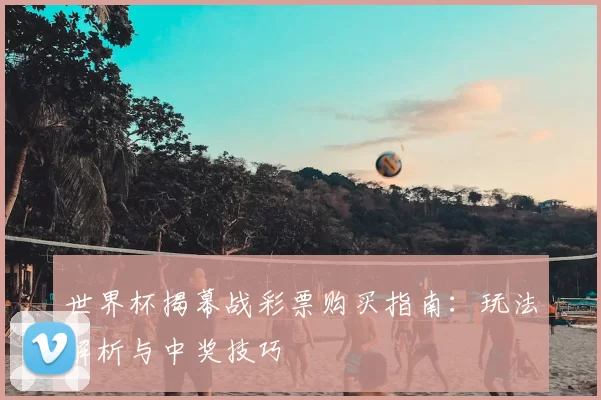 世界杯揭幕战彩票购买指南：玩法解析与中奖技巧